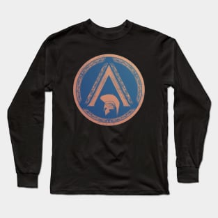 Sparta lambda symbol helmet Long Sleeve T-Shirt